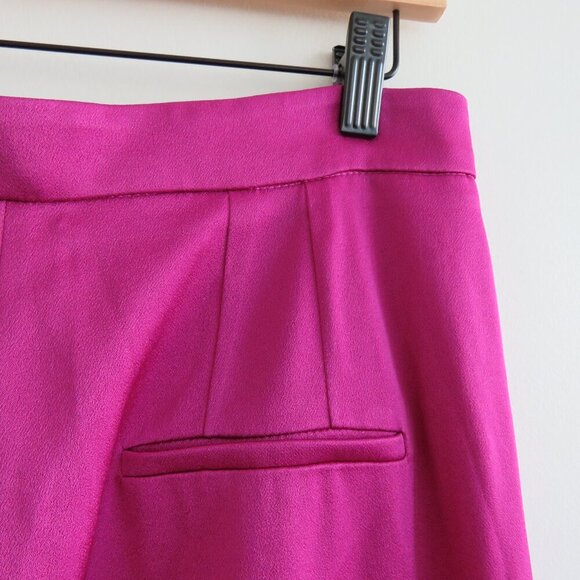 MARELLA Scorza High Rise Wide Leg Satin Pants in Purple Luxury - Size US 10 - Picture 10 of 11